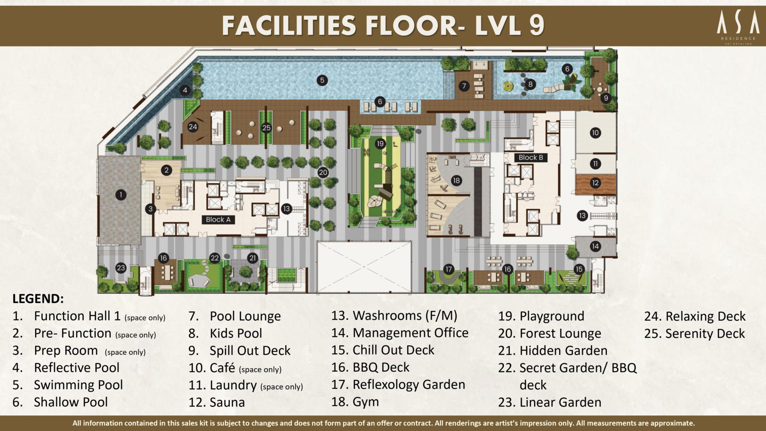ASA Residence facilities floor plan