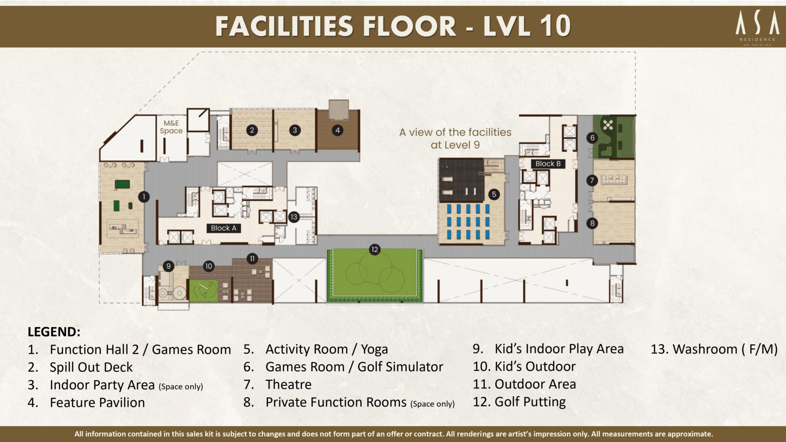 ASA Residence facilities floor plan
